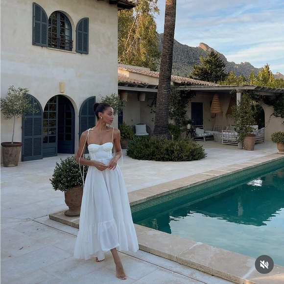 GORGEOUS ZARA NWT Ruffled Poplin Dress ZW Collection - Picture 6 of 16